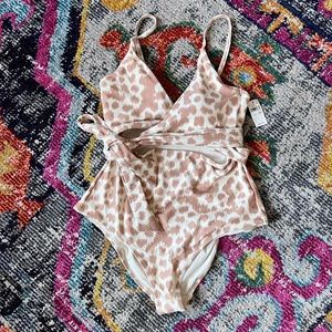 Aerie Wrap One Piece Swimsuit